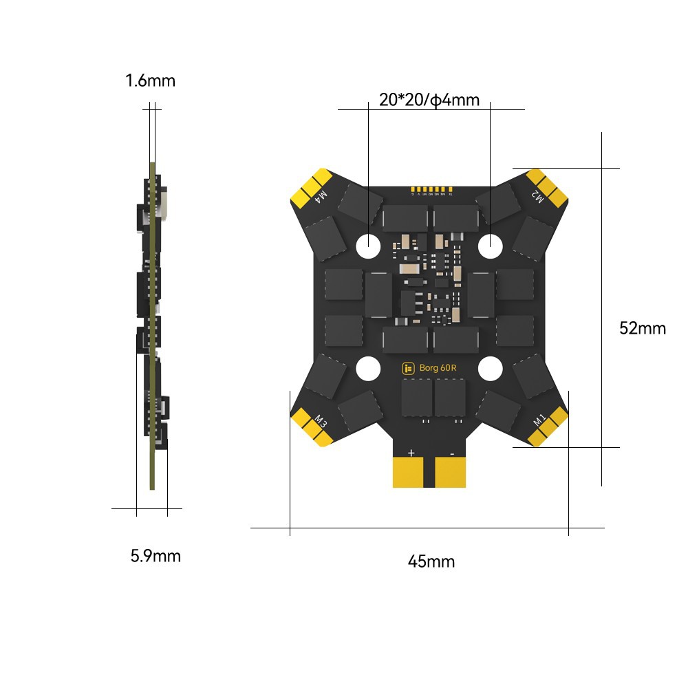 iFlight Borg Mini H7 (ICM42688 - Drone Racing Frame recensione e prezzo